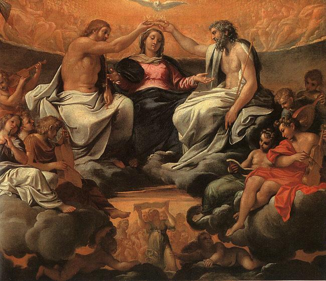 Annibale Carracci  The Coronation of the Virgin oil painting picture